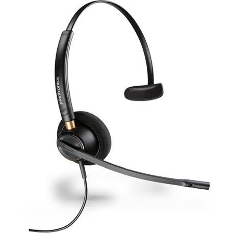 TWA Bundle of Poly HW510 Quick Disconnect Monoaural Headset with Noise-Canceling Microphone and Flexible Boom with Microfiber Cloth