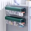 Cable Organizer Box Wall-Mounted Data Cable Storage Box Wire Manager Mobile Phone Charger Collect Box Data Line Storage Container Drawer Cable Management Box (Color : Light Green) view 3
