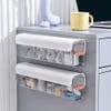 Cable Organizer Box Wall-Mounted Data Cable Storage Box Wire Manager Mobile Phone Charger Collect Box Data Line Storage Container Drawer Cable Management Box (Color : Light Green) view 4