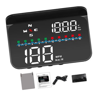 KACEPAR M19 Heads Up Display for Cars, GPS Digital Speedometer with Speed MPH, Windshield Projection for All Vehicles
