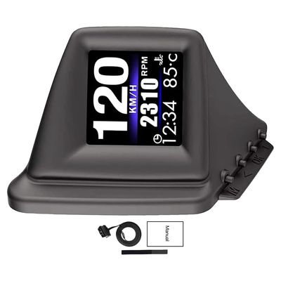 KACEPAR Head Up Display, Car HUD P8, OBDII & GPS Dual System, The 1st Model in The Market Can be Installed on A-Pillar Trim