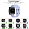 3 Pack Sport Bands Compatible with Fitbit Versa Bands, Classic Soft Sport Replacement Wristbands for Fitbit Versa 2 Smart Watch Women Men (Small, Sand Pink/Baby Pink) view 2
