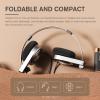 iKF R3 Classic Retro Bluetooth Headphones, Foldable Lightweight Wireless Headset,Vintage, Volume Control,60 Hours Playback, Noise Isolation, with Microphone, Throwback 80s 90s Design(Slivery) view 4