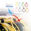 Hubceuo 40Pcs Colorful Silicone Ties Bag Clip, Bread Tie, Reusable Rubber Twist Tie, All- Silicone Ties view 4