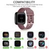 3 Pack Sport Bands Compatible with Fitbit Versa Bands, Classic Soft Sport Replacement Wristbands for Fitbit Versa 2 Smart Watch Women Men view 2