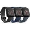 3 Pack Sport Bands Compatible with Fitbit Versa 2 Bands, Classic Soft Sport Replacement Wristbands for Fitbit Versa 2 Smart Watch Women Men (Large,Abyss) view 1