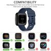 3 Pack Sport Bands Compatible with Fitbit Versa 2 Bands, Classic Soft Sport Replacement Wristbands for Fitbit Versa 2 Smart Watch Women Men (Large,Abyss) view 2