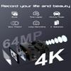 Apexcam 4K 60FPS 64MP EIS WiFi Action Camera with 64GB Memory Card Waterproof Underwater Camera 40M Sport Camera 2.0'LCD 2.4G Remote Control 2X1350mAh Batteries and Multiple accessorie view 2