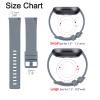 3 Pack Sport Bands Compatible with Fitbit Versa Bands, Classic Soft Sport Replacement Wristbands for Fitbit Versa 2 Smart Watch Women Men (Large,Black/Midnight Blue/Blue Gray) view 3