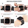3 Pack Sport Bands Compatible with Fitbit Versa 2 Bands, Classic Soft Sport Replacement Wristbands for Fitbit Smart Watch Women Men (Small, Starlight/Milk) view 4