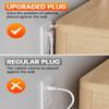 ELECPOW Hide Cords Wall Mounted - Power Bridge Wall Kit & Single AC Recessed Outlet Box for Wall Mount TV, UL Certification Safe Cable Management for Organized TV and Home Theater Setups (White) view 4