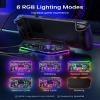 JSAUX RGB Docking Station for Steam Deck (OLED)/ROG Ally/Legion Go, 12-in-1 Handheld Dock with 4K@120Hz HDMI & DisplayPort Gigabit Ethernet USB C 3.2 USB A 3.2/2.0, SD/TF Slots 3.5mm Jack-HB1201S view 4