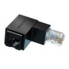 Kenntsh RJ45 Male to Female Ethernet Adapter Network Extender 90 Degree Right Bend for CAT5E CAT6 CAT8 Ethernet Cable Connector view 2