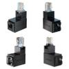 Kenntsh RJ45 Male to Female Ethernet Adapter Network Extender 90 Degree Right Bend for CAT5E CAT6 CAT8 Ethernet Cable Connector view 4