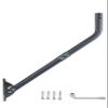 CEKAY Universal Antenna Mounting Pole 1.5" Dia x 35" L, Heavy Duty J Mount for Starlink, Weather Station & All Types of Antennas, Adjustable Pivot Lock Bracket for Wall, Eave & Roof view 1