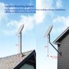 CEKAY Universal Antenna Mounting Pole 1.5" Dia x 35" L, Heavy Duty J Mount for Starlink, Weather Station & All Types of Antennas, Adjustable Pivot Lock Bracket for Wall, Eave & Roof view 3
