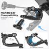 Bike Tablet Mount Holder [Ultra Stable] Motorcycle Tablet Mount for Bicycle Handlebar, Electric Scooter, Mountain, Dirt Bike Clamp- 360 Rotate Suitable for 4.7-13" iPad Pro, Air, Mini, IPhone, Galaxy view 3