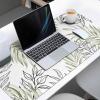Oversized Gaming Mouse Pad, Sage Green Willow Leaves Plant Leaf Desk Mat for Home Office Extended XXL Computer Mouse Pad with Non-Slip Backing for Laptop Desktop Keyboard,35x15 inch view 3