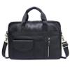 Ba*g KPF Leather Messenger Bag for Men 15.6 inch Briefcase Computer Laptop Bag Leather Satchel Bag Retro Shoulder Bag for Office Business Travel Black view 1