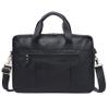 Ba*g KPF Leather Messenger Bag for Men 15.6 inch Briefcase Computer Laptop Bag Leather Satchel Bag Retro Shoulder Bag for Office Business Travel Black view 3