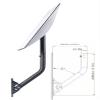 CEKAY Universal Antenna Mounting Pole 1.5" Dia x 17" L, Heavy Duty J Mount for Starlink, Weather Station & All Types of Antennas, Adjustable Pivot Lock Bracket for Wall, Eave & Roof view 2