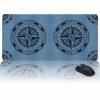 Oversized Gaming Mouse Pad, Compass Circle Dot Abstract Geometric Desk Mat for Home Office Extended XXL Computer Mouse Pad with Non-Slip Backing for Laptop Desktop Keyboard,35x15 inch view 1