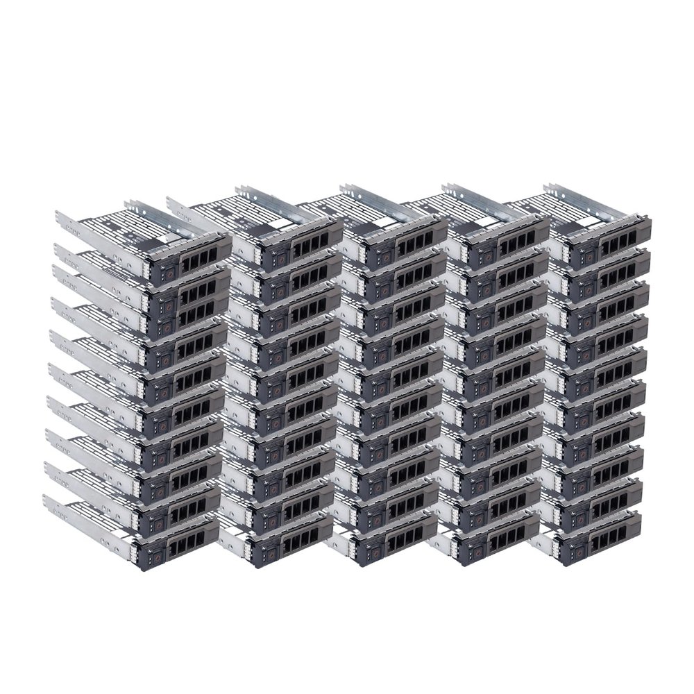 50 Pack Hard Drive Bracket F238F 0F238F KG1CH 0KG1CH SSD Caddy 3.5 Hard Drive Tray Caddy Compatible for Dell Poweredge 11th/12th/13th/14th Gen T340 T440 T640 R430 R530 R730 T630 R420 R520 R720