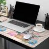 Oversized Gaming Mouse Pad, Easter Rabbit Eggs Spring Flower Floral Pink Buffalo Plaid Desk Mat for Office Extended XXL Computer Mouse Pad with Non-Slip Backing for Laptop Desktop Keyboard,35x15 inch view 2
