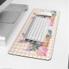 Oversized Gaming Mouse Pad, Easter Rabbit Eggs Spring Flower Floral Pink Buffalo Plaid Desk Mat for Office Extended XXL Computer Mouse Pad with Non-Slip Backing for Laptop Desktop Keyboard,35x15 inch view 4
