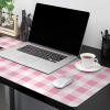 Oversized Gaming Mouse Pad, Spring Pink Buffalo Plaid Desk Mat for Home Office Extended XXL Computer Mouse Pad with Non-Slip Backing for Laptop Desktop Keyboard,35x15 inch view 2