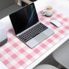 Oversized Gaming Mouse Pad, Spring Pink Buffalo Plaid Desk Mat for Home Office Extended XXL Computer Mouse Pad with Non-Slip Backing for Laptop Desktop Keyboard,35x15 inch view 3