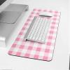Oversized Gaming Mouse Pad, Spring Pink Buffalo Plaid Desk Mat for Home Office Extended XXL Computer Mouse Pad with Non-Slip Backing for Laptop Desktop Keyboard,35x15 inch view 4