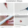 SwePer Cupboard Handles Ceramic Knobs Drawer Knob Round Pull Handle Home Door Cabinet Cupboard Wardrobe Dresser Replacement Red Handle (Color : Red, Size : 1 Piece) view 3