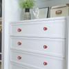 SwePer Cupboard Handles Ceramic Knobs Drawer Knob Round Pull Handle Home Door Cabinet Cupboard Wardrobe Dresser Replacement Red Handle (Color : Red, Size : 1 Piece) view 4