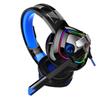Homoyoyo Led Gaming Headset with Driver Surround Sound Earmuffs RGB Marquee Light Noise Cancelling Microphone Portable Wired Headphones view 1