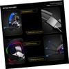 Homoyoyo Led Gaming Headset with Driver Surround Sound Earmuffs RGB Marquee Light Noise Cancelling Microphone Portable Wired Headphones view 2