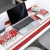 Oversized Gaming Mouse Pad, Valentine's Day Love Heart Eucalyptus Leaves Red Stripe Desk Mat for Office Extended XXL Computer Mouse Pad with Non-Slip Backing for Laptop Desktop Keyboard,35x15 inch view 3