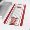 Oversized Gaming Mouse Pad, Valentine's Day Love Heart Eucalyptus Leaves Red Stripe Desk Mat for Office Extended XXL Computer Mouse Pad with Non-Slip Backing for Laptop Desktop Keyboard,35x15 inch view 4