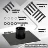Universal Satellite Dish Mounting Kit, High-Speed Internet - Compatible with Flat Surface, Roof, and Pole Installation view 4