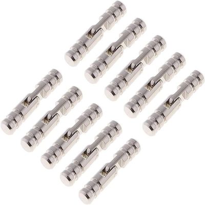 ICOBES Butt Hinges,Door Hinge,Latch Hasps,10x Copper Barrel Craft Gift Wooden Box Cylindrial Hinge Hidden 25 * 5mm