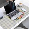 Oversized Gaming Mouse Pad, Easter Rabbit Eggs Spring Flowers Leaves Blue Plaid Desk Mat for Home Office Extended XXL Computer Mouse Pad with Non-Slip Backing for Laptop Desktop Keyboard,35x15 inch view 3