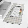 Oversized Gaming Mouse Pad, Easter Rabbit Eggs Spring Flowers Leaves Blue Plaid Desk Mat for Home Office Extended XXL Computer Mouse Pad with Non-Slip Backing for Laptop Desktop Keyboard,35x15 inch view 4