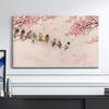 GSGC 32-65 Inches TV Cover Indoor TV Dust Cover Painting Printing Dustproof Cover Smooth Soft Polyester Dust Proof TV Screen Protector Cover Fabric for LCD LED Bedroom Living Room Decoration Cover view 1