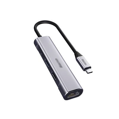 Port Expander USB C Hub 4 in 1 USB C to HDMI Adapter USB C Converter Adapter with 4K HDMI, USB 3.0 Ports, USB 2.0 Ports, PD 60W Charging USB Splitter