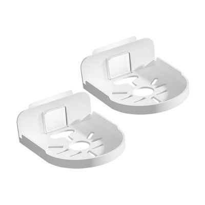 FONDOTIN 2Pcs No Drilling Wall Mount Storage Rack Heavy Duty Bracket for Security Cameras and Speakers Easy Install Stick Up Holder Wall Shelf for Home Use