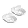 FONDOTIN 2Pcs No Drilling Wall Mount Storage Rack Heavy Duty Bracket for Security Cameras and Speakers Easy Install Stick Up Holder Wall Shelf for Home Use view 1