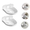 FONDOTIN 2Pcs No Drilling Wall Mount Storage Rack Heavy Duty Bracket for Security Cameras and Speakers Easy Install Stick Up Holder Wall Shelf for Home Use view 4