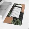 Oversized Gaming Mouse Pad, Boho Abstract Geometric Lines Gold Moon Plant Leaves Black Desk Mat for Office Extended XXL Computer Mouse Pad with Non-Slip Backing for Laptop Desktop Keyboard,35x15 inch view 4