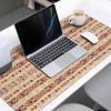 Oversized Gaming Mouse Pad, Nordic Ethnic Morocco Retro Geometric Texture Desk Mat for Home Office Extended XXL Computer Mouse Pad with Non-Slip Backing for Laptop Desktop Keyboard,35x15 inch view 3