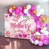 Mother's Day Photography Backdrop 7x5FT Mother's Day Birthday Party Background Pink Flower Wall Backdrop Women Queen's Day Thanks Mama Banner Photo Props 82x59inch view 4